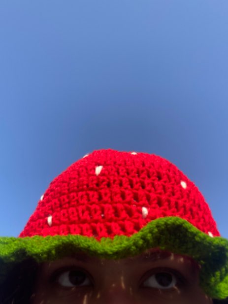 strawberry bucket hat