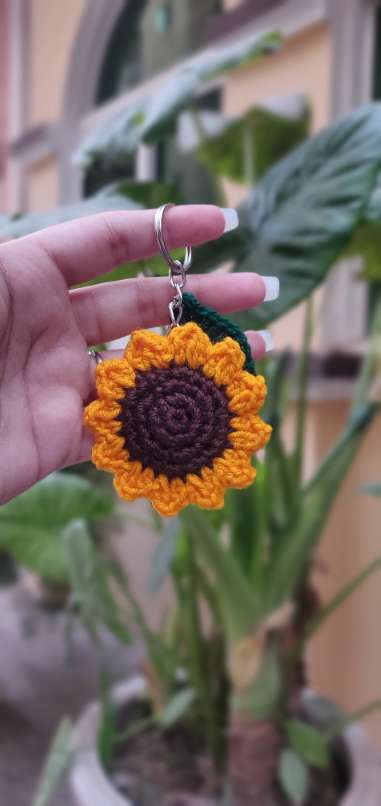 Sunflower Keychain