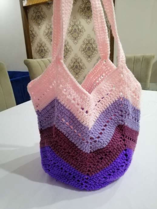 Crochet tote bag