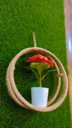 Jute handmade flower pot Wallhanging