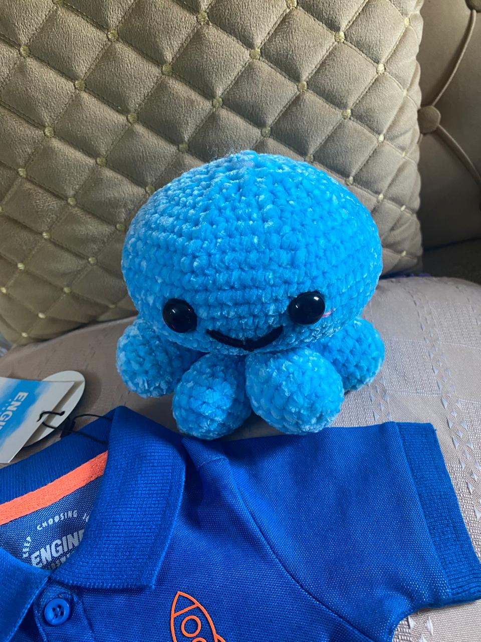 Crochet plush octopus