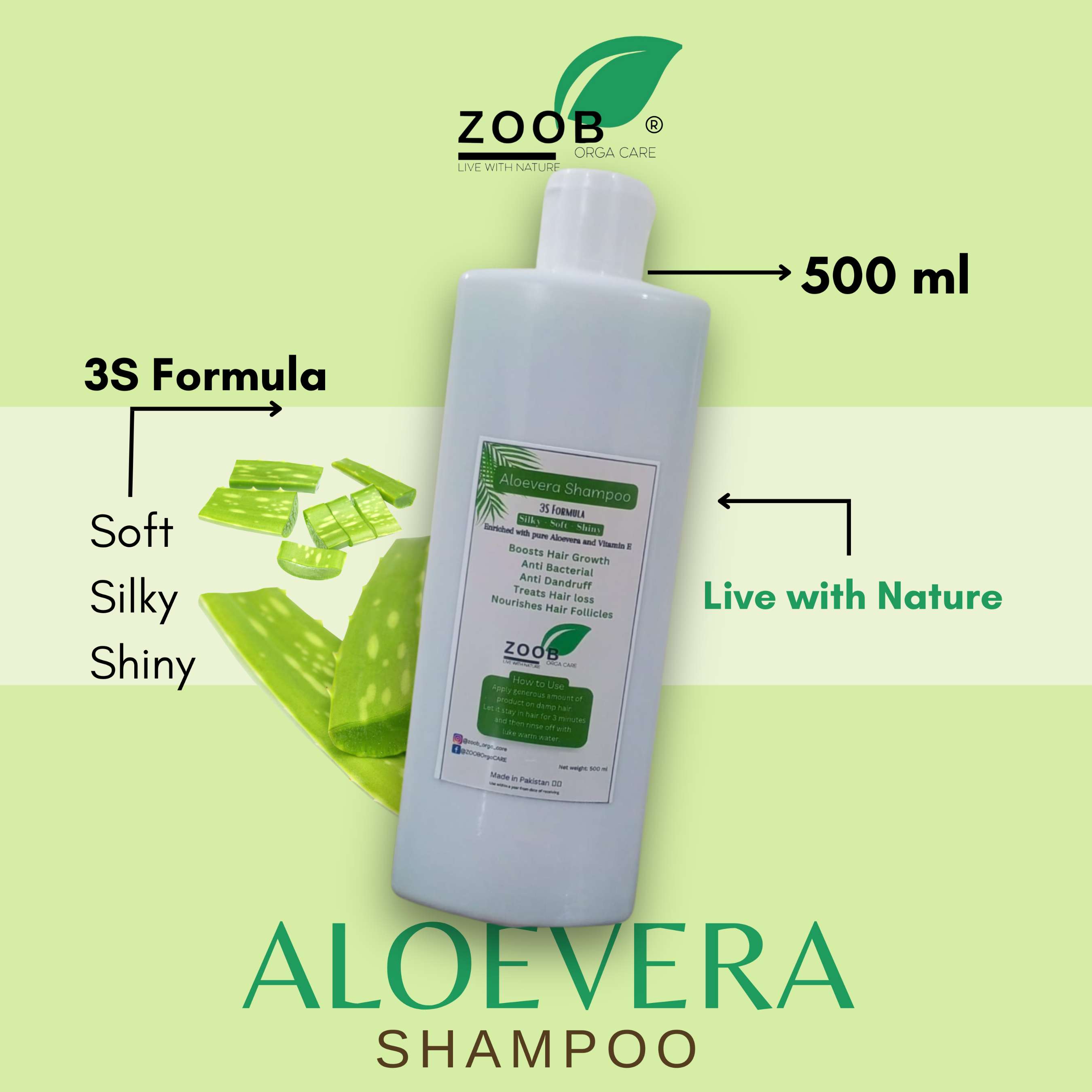 Aloe Vera Shampoo 500 ml