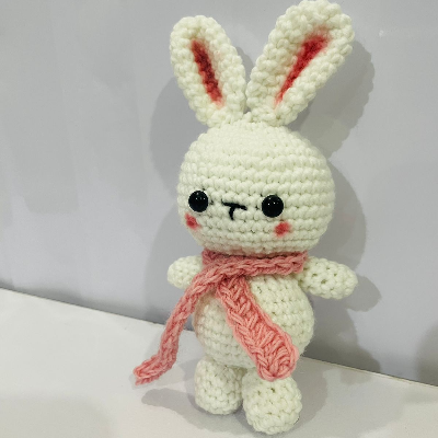 Crochet bunny keychain/ soft toy