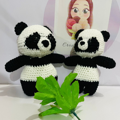 Crochet Panda keychain