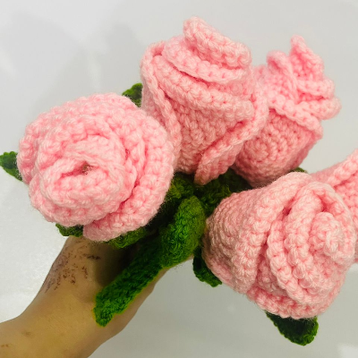 Crochet Petals Rose flower