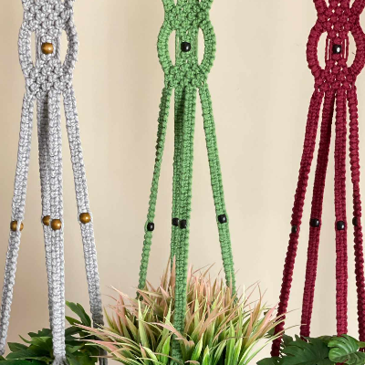 Macrame Plant Hanger-LKPH001