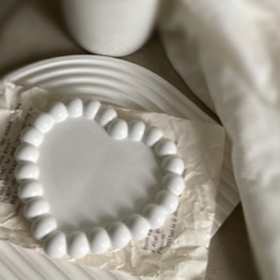 Heart shaped trinket tray Jewellery tray)