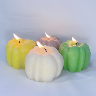 Pack of 2 pumpkin candles