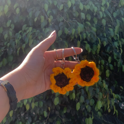 Sunflower Keychain