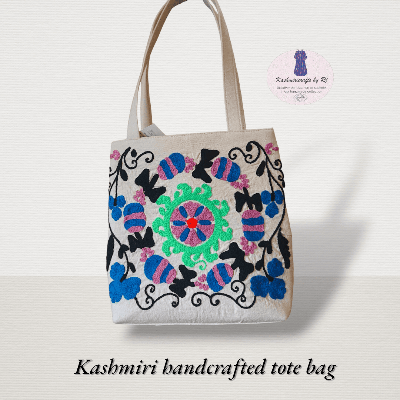 Kashmiri Handcrafted tote bag