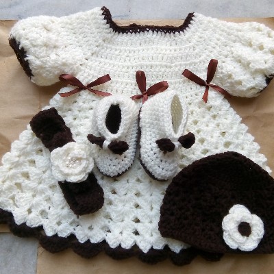 crochet baby set