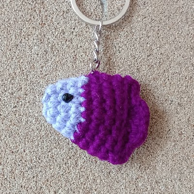 crochet fish keychains