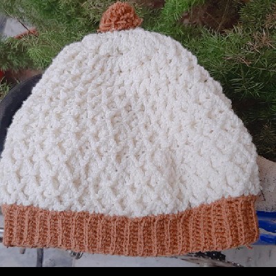 crochet diamond stitch hat