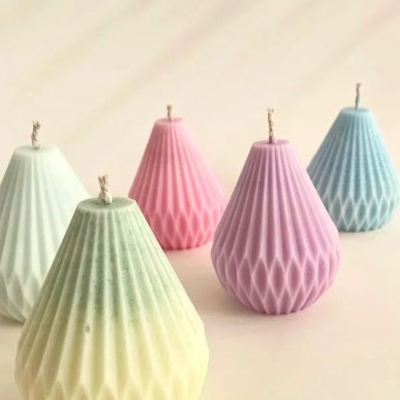 Pear shaped candle