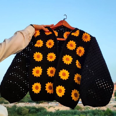 Sunflower cardigan