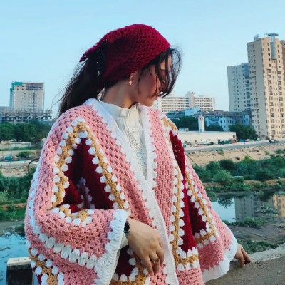 Hexagon cardigan