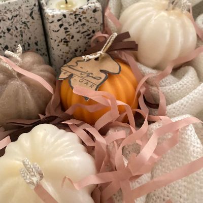 Pumpkin candles