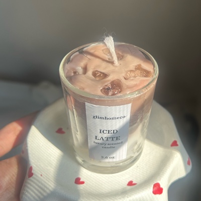 Mini iced latte candle (premium jar)