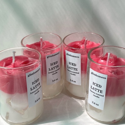 mini iced latte candle (Regular jar)