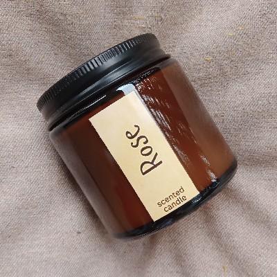 Scented Candle - Rose Fragranced