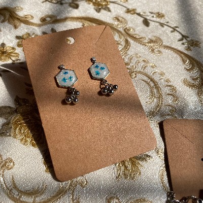 Blue annie jhumki