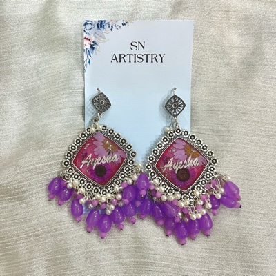 Resin Jhumka/ Earrings