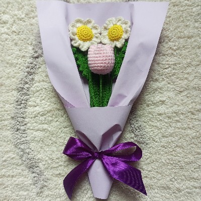 Crochet Daisy Bouquet