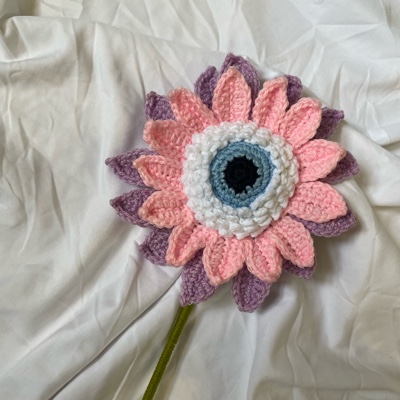 crochet double petal sunflower