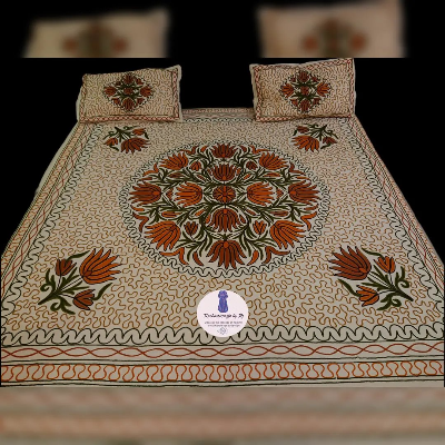 Kashmiri Handcrafted Bed sheet