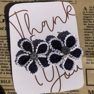 Crochet Flower Earrings