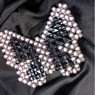 Beaded Butterfly Card Holder