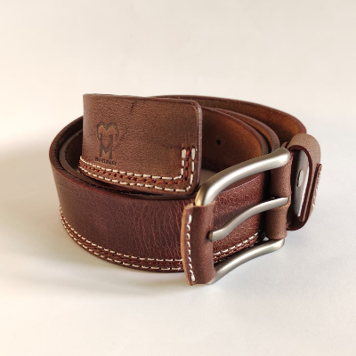 Premium Quality Genuine Leather Brown Belt for Men Stylish Casual Wear