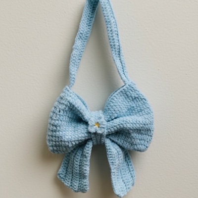 Crochet Bow bag 🎀