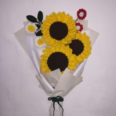 Crochet Sunflower Bouquet 🌻