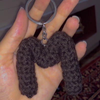 crochet alphabet keychains