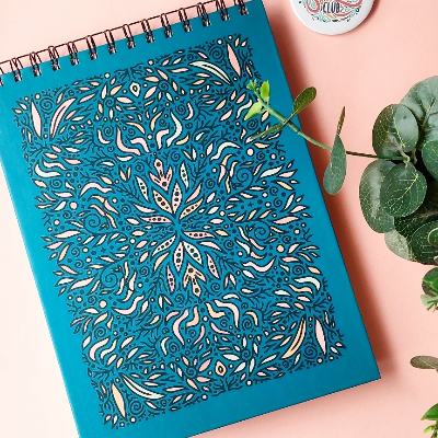 Leaves Doodle Green Sketchbook