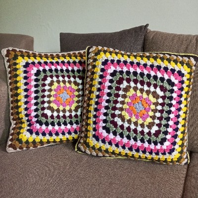 Crochet Cushion Cover