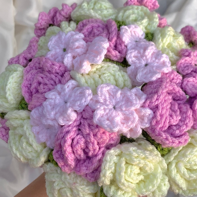 Crochet small Rose Bouquet