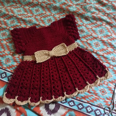 crochet baby girl frock