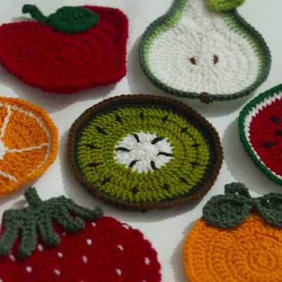 Crochet Fruity Coasters