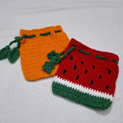 Crochet Fruity Pouches