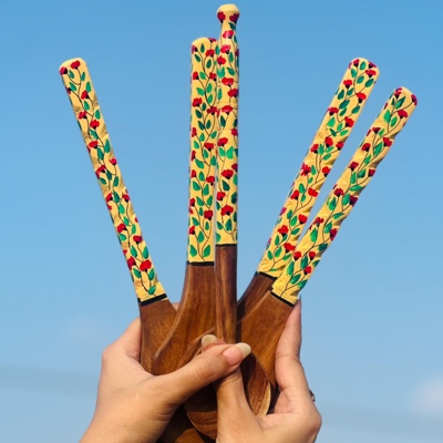 hand painted wooden spoons