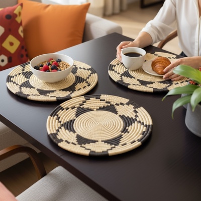 monochrome classic placemats