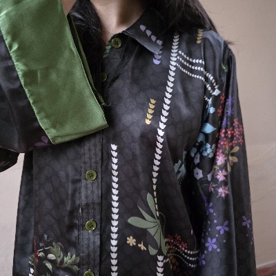 Dark Green buttoned shirt