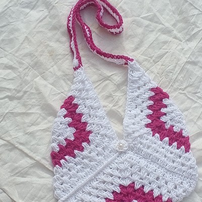 Crochet granny bag