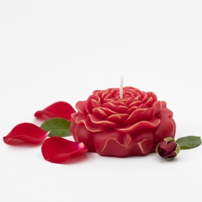 small peony candle