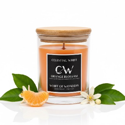 Orange blossom soybees scented candle