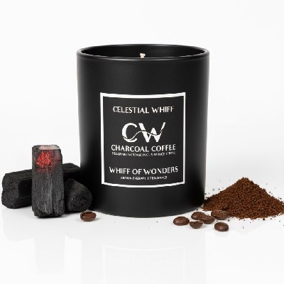 Charcoal coffee soybees scented candle