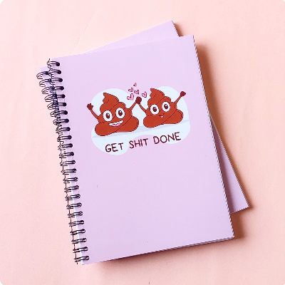 Get Shit Done A5 Soft Cover Spiral Notebook