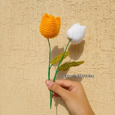 🌷 Crochet Tulip – Bloom That Never Fades